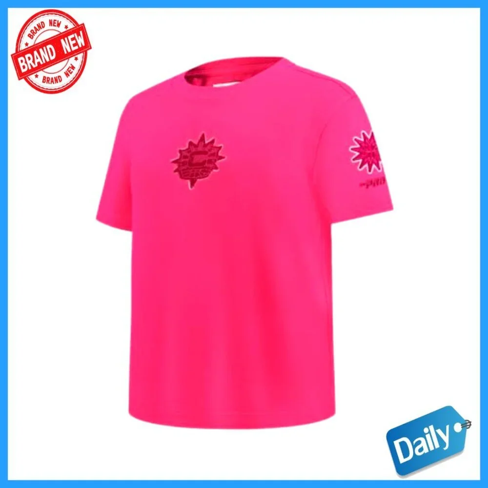 Girls WNBA Basketball Tee Slim Fit Cotton Short Sleeve X-Large